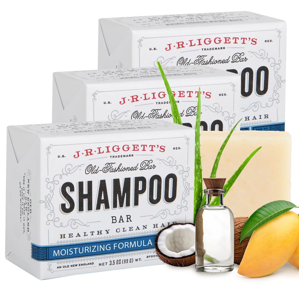 Barre shampoing J.R.LIGGETT'S coco et aloe, hydratation possible