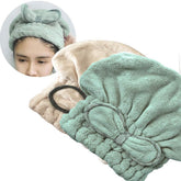 Jseng bonnet-sechage-microfibre-cheveux: sèche rapidement et protège les cheveux.