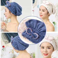 Jseng turban absorbant accélère le séchage après la douche.