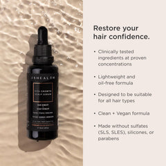JSHealth Vita-Growth sérum application massage pour revitaliser le cuir chevelu.