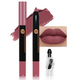 JUAAZIN Crayon lip liner rouge rouille — emballage compact pour retouche nomade.