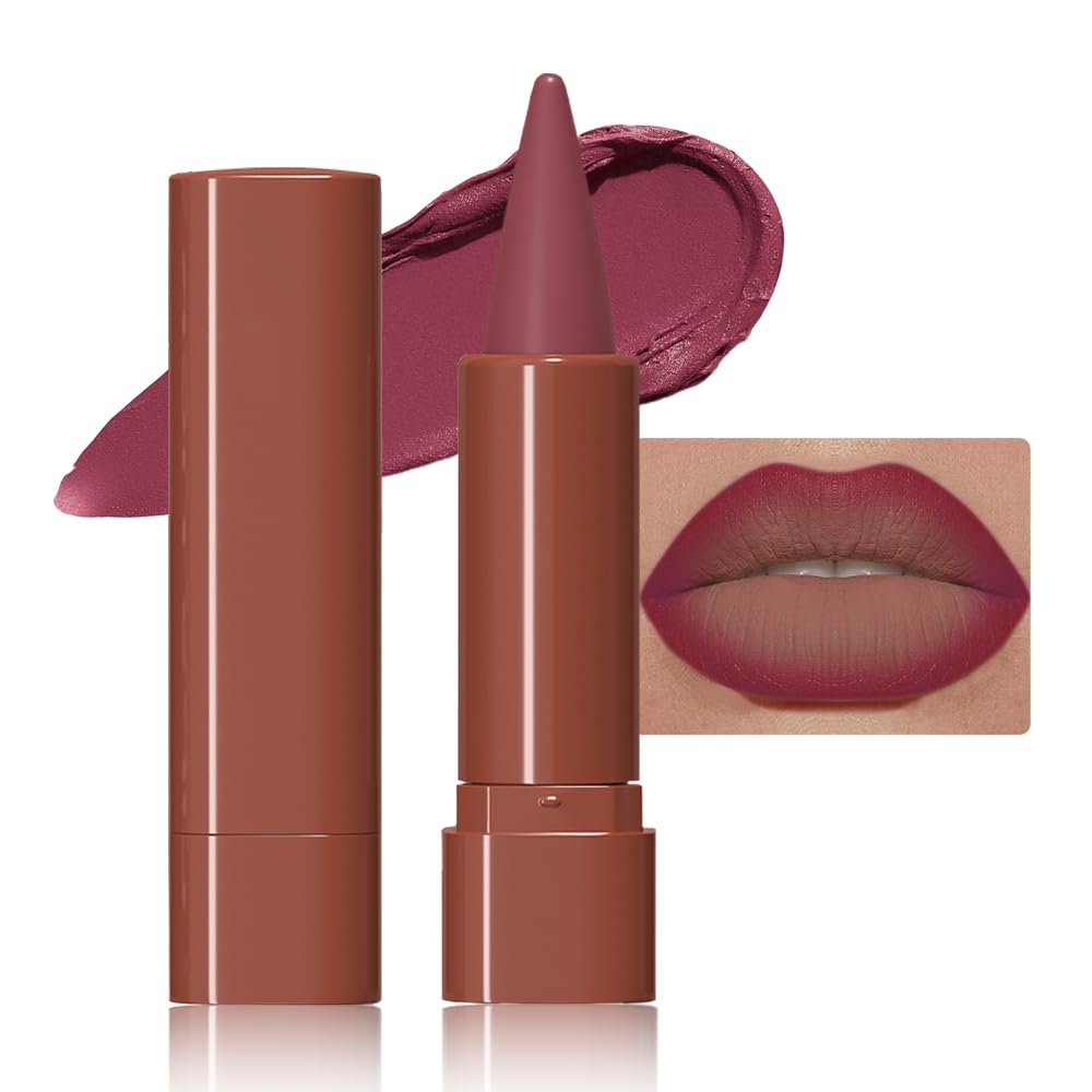 JUAAZIN crayon contour lèvres mauve gradient pour un tracé précis.