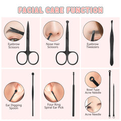 Ensemble d outils visibles pour soins des mains, visage et pieds