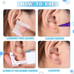 Judero boucles oreille intègrées 24pcs prêtes à poser