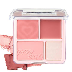 Palette judydoll blush lumiere 2 en 1 pour teint naturel et lumineux