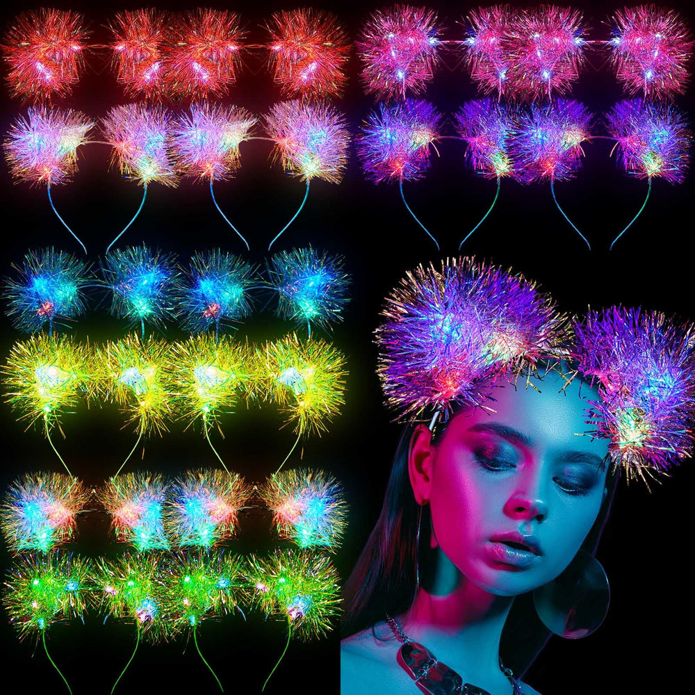 Bandeau oreilles-chat LED Juexica, couleurs changeantes pour un look festif
