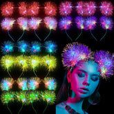 Bandeau oreilles-chat LED Juexica, couleurs changeantes pour un look festif