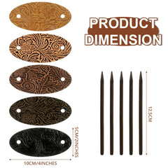 Juinte barrette en cuir synthétique ovale – légèreté et tenue durable