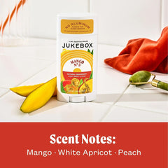 JUKEBOX Mango No5, ingrédients clés karité et jojoba.