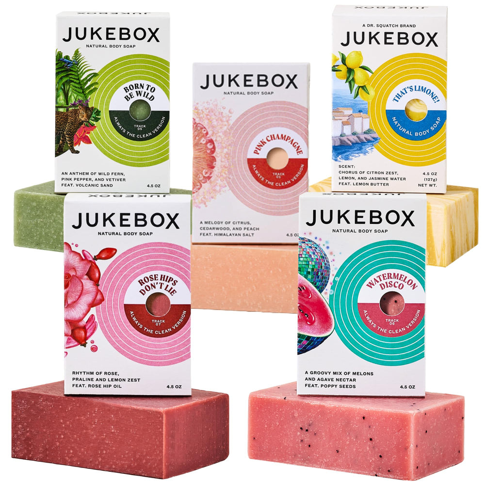JUKEBOX Watermelon Disco savon solide — parfum fruité stimulant la douche