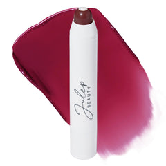 Baume teinté Julep en flacon, teinte cerise noire pour hydrater les lèvres.