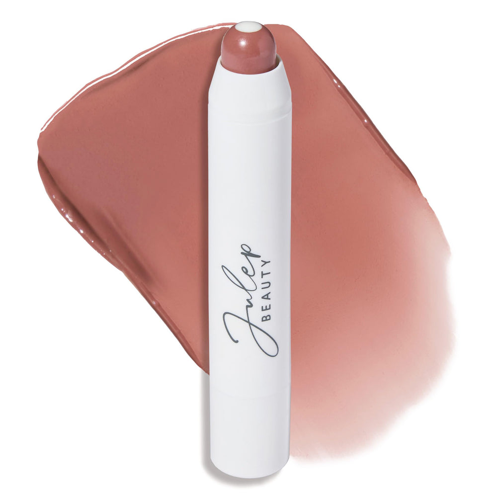 Julep It’s Balm sur lèvres avec teinte Vintage Mauve, couleur modulable et hydratante.