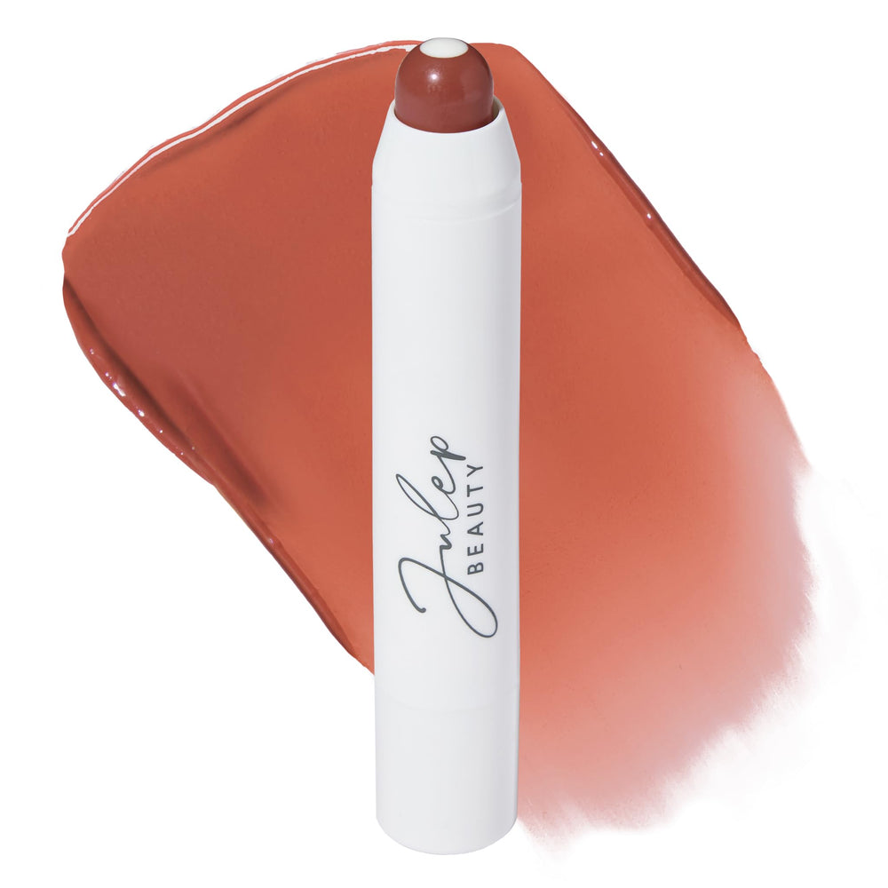 Julep Sahara Sunset baume lèvres, application douce et hydratante.