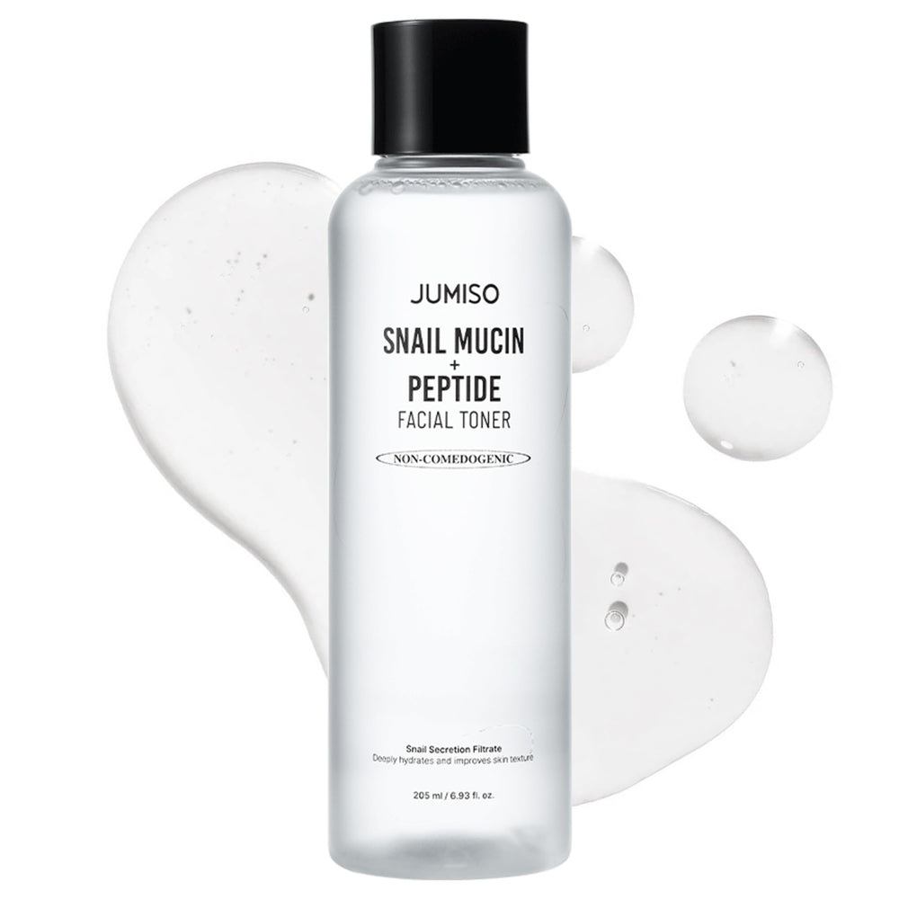 Tonique mucin escargot de JUMISO – bouteille transparente, absorption rapide.