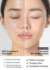 équilibrage du teint avec cushion JUNG SAEM MOOL