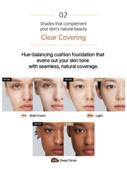 Finition naturelle de JUNG SAEM MOOL pour un teint lumineux.