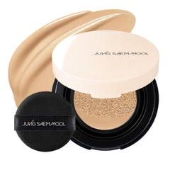Jung Saem Mool Mini Essential Skin Nuder Cushion : application précise pour un teint naturel et lumineux.