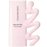 Jung Saem Mool Skin Setting Tone Up Base, flacon rose, hydratation légère et éclat naturel.