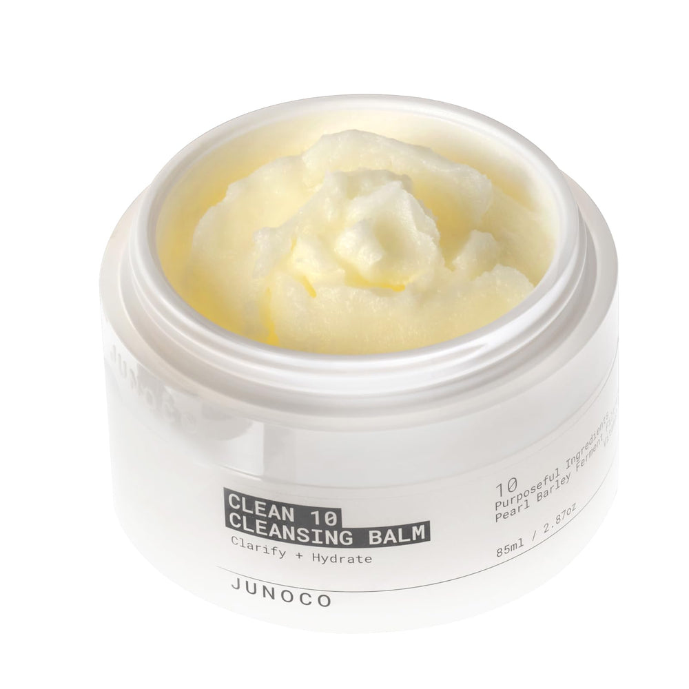JUNO & CO Jade Clean10 Balm, pompe: démaquillage en douceur et SPF.