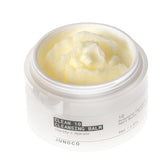 JUNO & CO Jade Clean10 Balm, pompe: démaquillage en douceur et SPF.