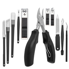 Juomid kit manucure-pédicure 11-en-1 dans un étui pratique.