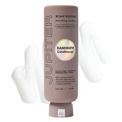 Jupiter après-shampooing nourrissant, bouteille visible, hydratation durable pour cuir chevelu.