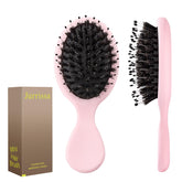 Brosse Jurrissa Mini poils sanglier redistribue l'huile naturelle et apporte de la brillance