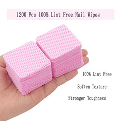 Lingettes roses Jusbuya ultra absorbantes pour enlever le vernis et nettoyer les outils