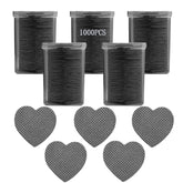 Lingettes Jusbuya sans peluche noires, démaquillage et soin des ongles sans résidu.