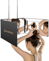 Miroir JUSRON 360 degrés pour une coiffure DIY précise.