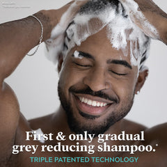 Just for Men Control GX textured hair closeup reveals fuller, thicker appearance.
