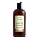 Just Nutritive Shampooing croissance-cheveux — bouteille et versement pour nourrir le cuir chevelu.