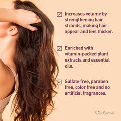 Just Nutritive Shampooing croissance-cheveux — ingrédients nourrissants fortifiant les mèches.