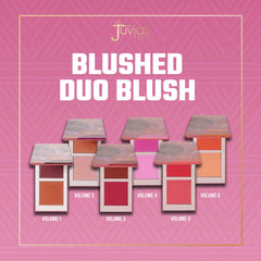 Juvia's Place Blushed Duo Blush Volume 6 complementary hues add depth and contrast.