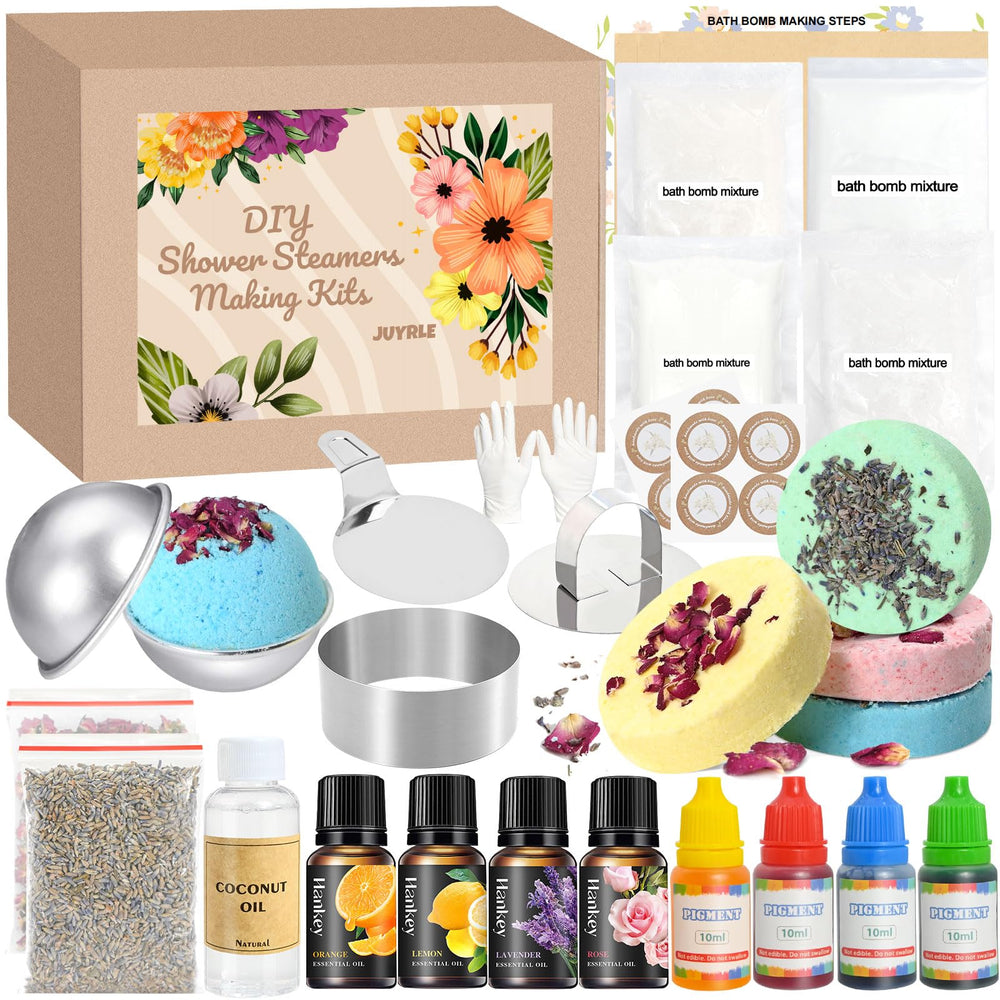 JUYRLE kit bombes bain avec presse pour créer des bombes maison faciles.