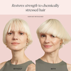 JVN Revive Repairing Conditioner, application sur les pointes pour des cheveux réparés.