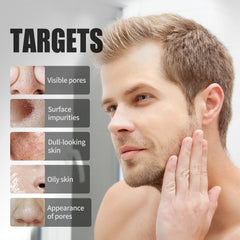 JVR application rapide du masque charbon sur le visage pour une mise en beauté efficace.