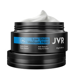 JVR Hair Clay: contrôle moyen et finition mate pour un look élégant et naturel.