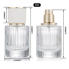 Atomiseur fin en métal sur flacon Jxcmeng 50 ml, pulvérisation homogène.