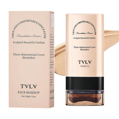 Concealer-stick JYOVQXF avec pinceau intégré pour application précise.