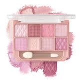Palette K'APEINE avec 8 teintes roses et brunes, regard élégant et polyvalent.