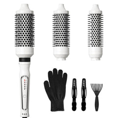 Brosse thermique K&K 3 en 1 prête à lisser et donner du volume.
