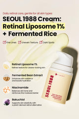 K-SECRET SEOUL 1988 Crème rétinale liposome 1% – pompe pratique pour une application uniforme