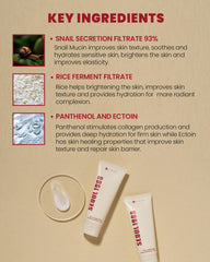 K-SECRET Seoul 1988 panthenol mucin escargot: soin apaisant au quotidien.