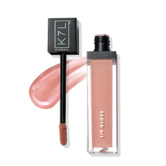 K7L brillant à lèvres rose pâle – applicateur précis pour une application homogène.
