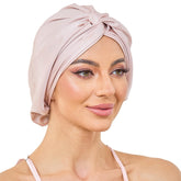 Bonnet Kaahynno en soie satin réglable pour dormir, protège les cheveux toute la nuit.