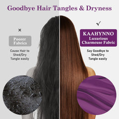 Turban Kaahynno Nuit double couche, confort nocturne et protection des longueurs