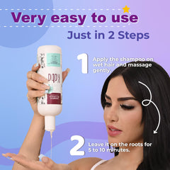 Étiquette du shampoing Kaba Oignon indiquant information produit