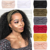 Bandeau Kachanaa large, imprimé floral, maintien élégant pendant le maquillage.