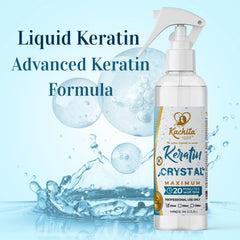 Kachita Spell Keratin Crystal – atomiseur assure une distribution uniforme.